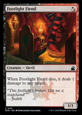 naokuroshop MTG [RVR][0181][多][C][EN][脚光の悪鬼/Footlight Fiend]（foil） NM