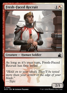 naokuroshop MTG [RVR][0182][多][C][EN][初々しい補充兵/Fresh-Faced Recruit]（foil） NM