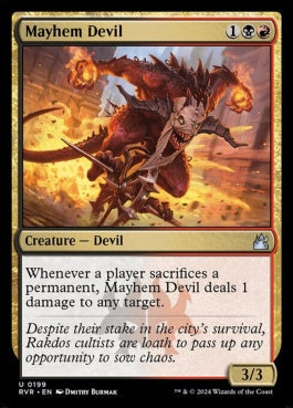 naokuroshop MTG [RVR][0199][多][U][EN][波乱の悪魔/Mayhem Devil]（foil） NM