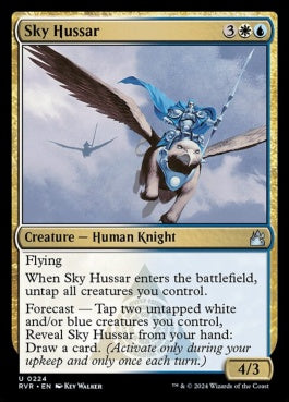 naokuroshop MTG [RVR][0224][多][U][EN][空の軽騎兵/Sky Hussar]（foil） NM