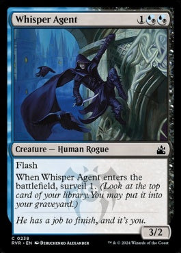 naokuroshop MTG [RVR][0238][多][C][EN][囁く工作員/Whisper Agent]（foil） NM