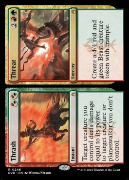 naokuroshop MTG [RVR][0246][多][R][EN][強撃+脅威/Thrash+Threat]（foil） NM