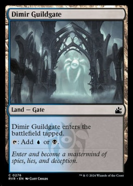 naokuroshop MTG [RVR][0276][土地][C][EN][ディミーアのギルド門/Dimir Guildgate] NM