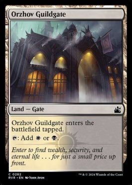 naokuroshop MTG [RVR][0282][土地][C][EN][オルゾフのギルド門/Orzhov Guildgate] NM