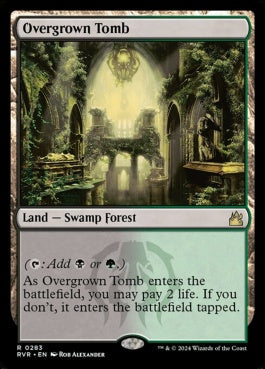 naokuroshop MTG [RVR][0283][土地][R][EN][草むした墓/Overgrown Tomb]（foil） NM