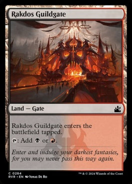 naokuroshop MTG [RVR][0284][土地][C][EN][ラクドスのギルド門/Rakdos Guildgate] NM