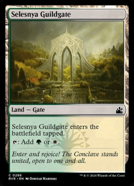 naokuroshop MTG [RVR][0286][土地][C][EN][セレズニアのギルド門/Selesnya Guildgate] NM