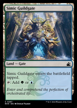 naokuroshop MTG [RVR][0287][土地][C][EN][シミックのギルド門/Simic Guildgate]（foil） NM