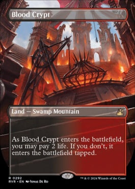 naokuroshop MTG [RVR][0292][土地][R][EN][血の墓所/Blood Crypt]（foil） NM