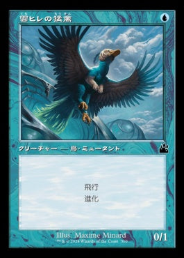 naokuroshop MTG [RVR][0310][青][C][JP][雲ヒレの猛禽/Cloudfin Raptor] NM