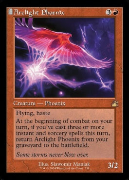 naokuroshop MTG [RVR][0331][赤][R][EN][弧光のフェニックス/Arclight Phoenix]（foil） NM