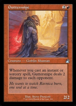 naokuroshop MTG [RVR][0332][赤][U][EN][どぶ潜み/Guttersnipe]（foil） NM