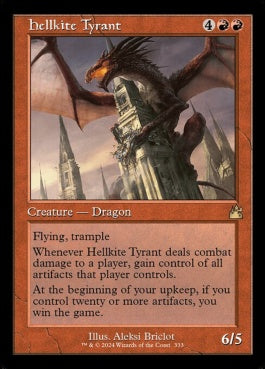 naokuroshop MTG [RVR][0333][赤][R][EN][ヘルカイトの暴君/Hellkite Tyrant]（foil） NM