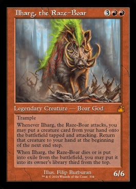 naokuroshop MTG [RVR][0334][赤][M][EN][猪の祟神、イルハグ/Ilharg, the Raze-Boar]（foil） NM