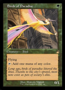 naokuroshop MTG [RVR][0344][緑][R][EN][極楽鳥/Birds of Paradise]（foil） NM