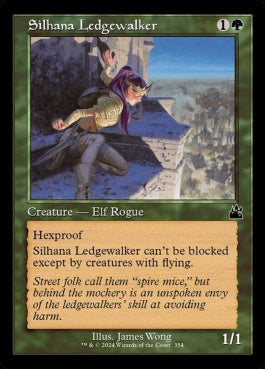 naokuroshop MTG [RVR][0354][緑][C][EN][シラナの岩礁渡り/Silhana Ledgewalker]（foil） NM