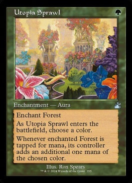 naokuroshop MTG [RVR][0355][緑][U][EN][楽園の拡散/Utopia Sprawl]（foil） NM