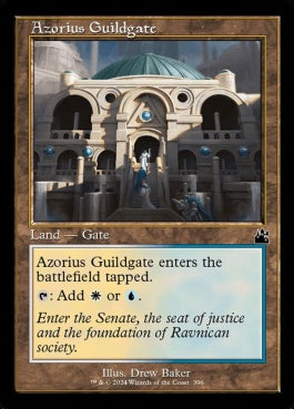 naokuroshop MTG [RVR][0396][土地][C][EN][アゾリウスのギルド門/Azorius Guildgate] NM