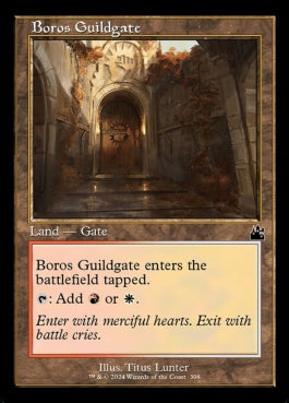 naokuroshop MTG [RVR][0398][土地][C][EN][ボロスのギルド門/Boros Guildgate]（foil） NM