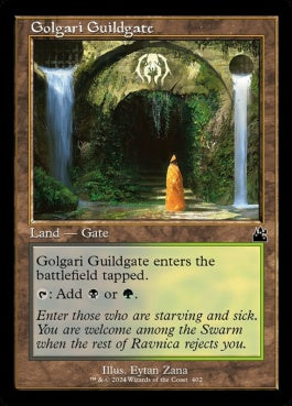 naokuroshop MTG [RVR][0402][土地][C][EN][ゴルガリのギルド門/Golgari Guildgate] NM