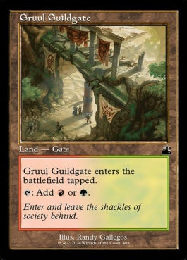 naokuroshop MTG [RVR][0403][土地][C][EN][グルールのギルド門/Gruul Guildgate]（foil） NM