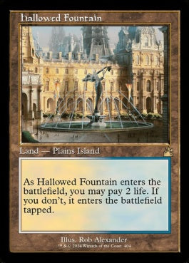 naokuroshop MTG [RVR][0404][土地][R][EN][神聖なる泉/Hallowed Fountain] NM