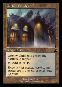 naokuroshop MTG [RVR][0406][土地][C][EN][オルゾフのギルド門/Orzhov Guildgate] NM