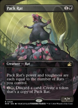 naokuroshop MTG [RVR][0426][黒][R][EN][群れネズミ/Pack Rat]（foil） NM