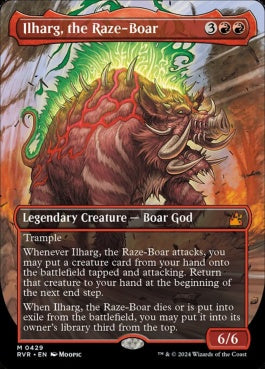 naokuroshop MTG [RVR][0429][赤][M][EN][猪の祟神、イルハグ/Ilharg, the Raze-Boar]（foil） NM