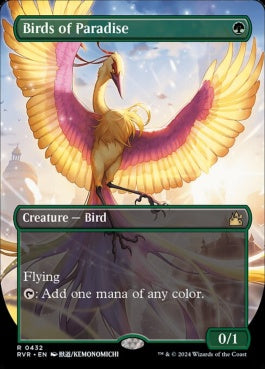 naokuroshop MTG [RVR][0432][緑][R][EN][極楽鳥/Birds of Paradise]（foil） NM