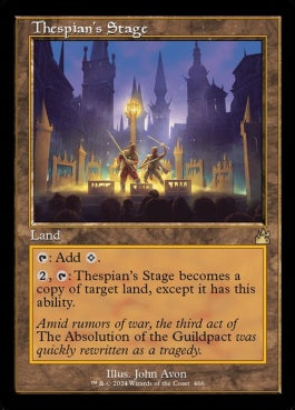 naokuroshop MTG [RVR][0466][土地][R][EN][演劇の舞台/Thespian's Stage]（foil） NM