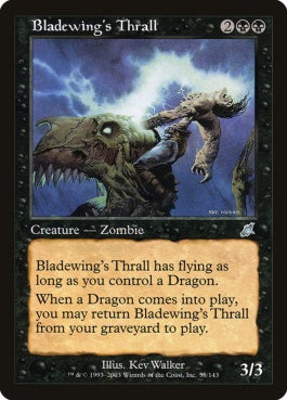 naokuroshop MTG [SCG][055][黒][U][JP][刃の翼の虜/Bladewing's Thrall] NM