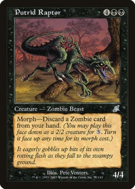 naokuroshop MTG [SCG][071][黒][U][EN][朽ちゆく猛禽/Putrid Raptor] NM