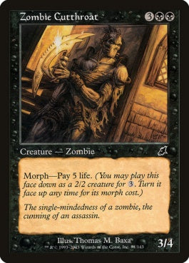 naokuroshop MTG [SCG][081][黒][C][EN][ゾンビの殺し屋/Zombie Cutthroat] NM