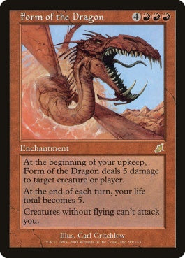 naokuroshop MTG [SCG][093][赤][R][EN][ドラゴン変化/Form of the Dragon] NM