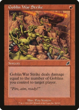 naokuroshop MTG [SCG][096][赤][C][JP][ゴブリンの集中攻撃/Goblin War Strike] NM