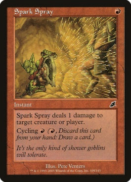 naokuroshop MTG [SCG][105][赤][C][EN][火花のしぶき/Spark Spray] NM