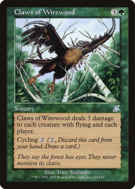 naokuroshop MTG [SCG][114][緑][U][JP][ワイアウッドのかぎ爪/Claws of Wirewood] NM