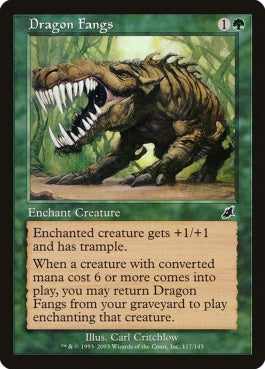 naokuroshop MTG [SCG][117][緑][C][JP][ドラゴンの牙/Dragon Fangs] NM