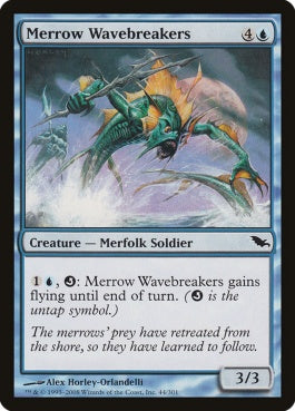 naokuroshop MTG [SHM][044][青][C][EN][メロウの波破り/Merrow Wavebreakers] NM