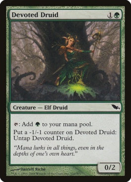 naokuroshop MTG [SHM][110][緑][C][EN][献身のドルイド/Devoted Druid] NM