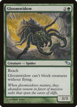 naokuroshop MTG [SHM][117][緑][U][EN][鬱後家蜘蛛/Gloomwidow] NM