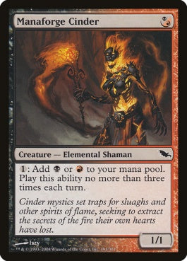 naokuroshop MTG [SHM][191][多][C][EN][魔力炉の燃えがら/Manaforge Cinder] NM