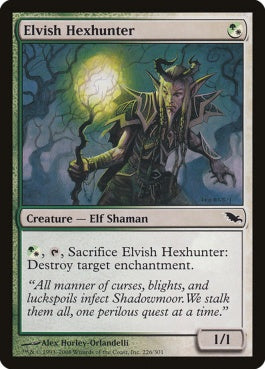 naokuroshop MTG [SHM][226][多][C][EN][エルフの呪詛狩り/Elvish Hexhunter] NM