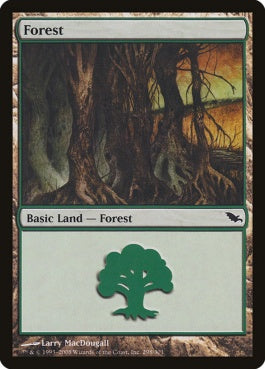 naokuroshop MTG [SHM][298][土地][C][EN][森/Forest] NM