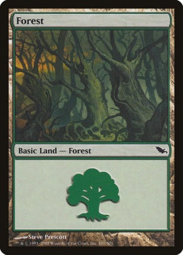 naokuroshop MTG [SHM][301][土地][C][EN][森/Forest] NM