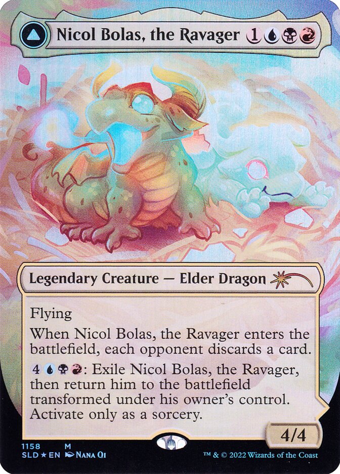 naokuroshop MTG [SLD][1158][多][M][EN][破滅の龍、ニコル・ボーラス/Nicol Bolas, the Ravager] NM