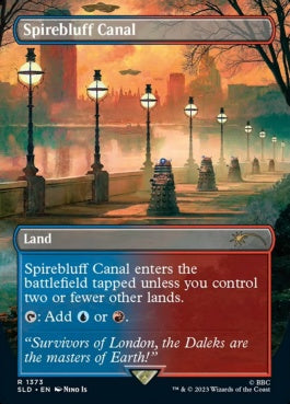 naokuroshop MTG [SLD][1373][土地][R][EN][尖塔断の運河/Spirebluff Canal] NM