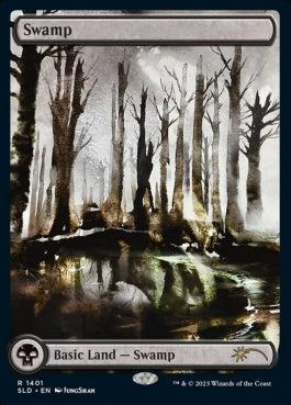 naokuroshop MTG [SLD][1401][土地][R][EN][沼/Swamp] NM