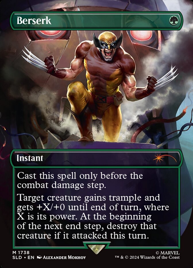 naokuroshop MTG [SLD][1738][緑][M][EN][狂暴化/Berserk]（foil） NM